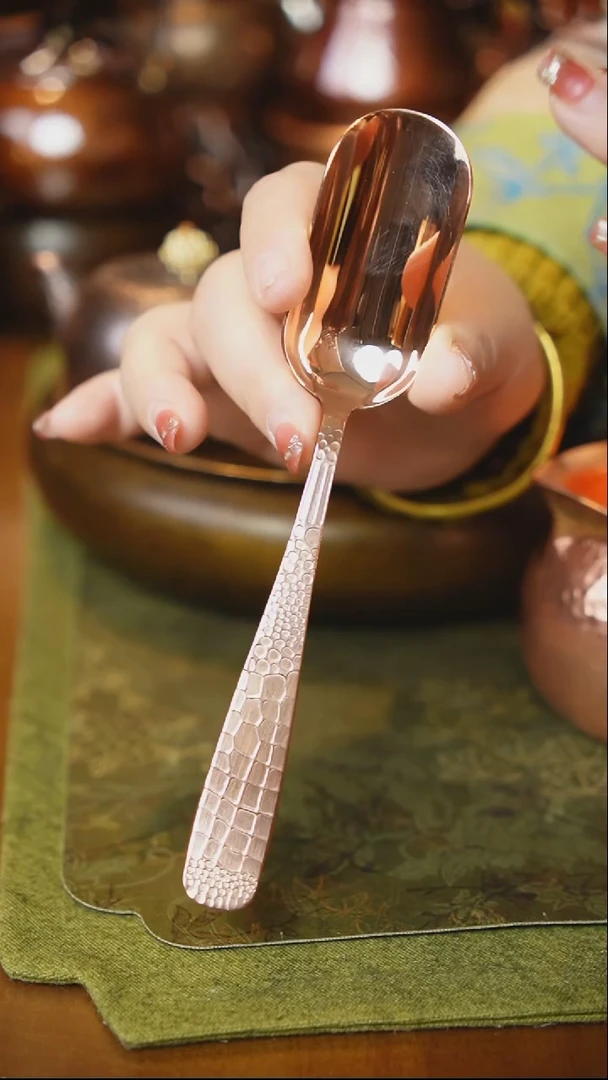 【闪购商品】紫铜取茶勺【冲之雅器】