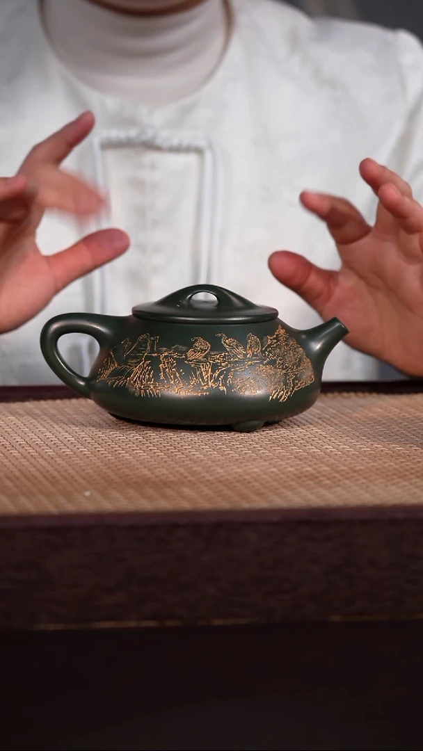 茶壶紫砂绿泥 370cc