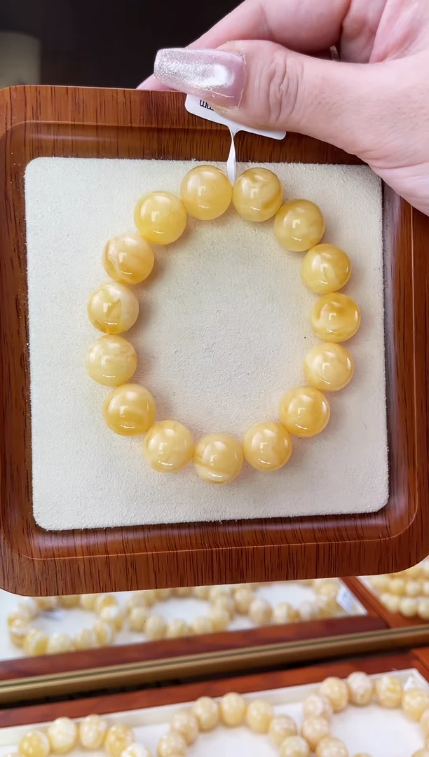 裸石蜜蜡未镶嵌手串