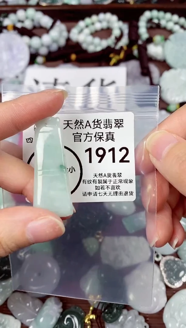 【闪购商品】翡翠颈饰未镶嵌天然A货翡翠1912