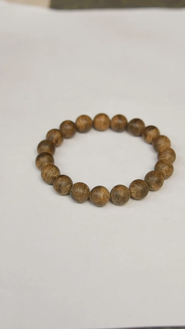 沉香手串文莱11.2mm单圈13.2克花香带药凉