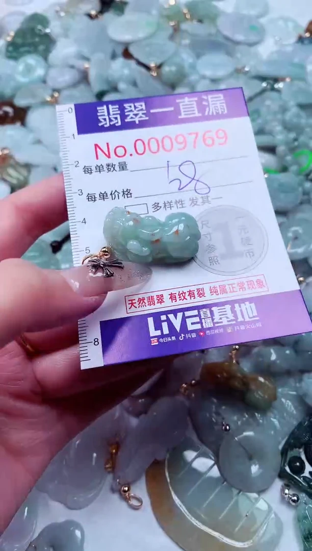 翡翠未镶嵌吊坠(不含链)9769