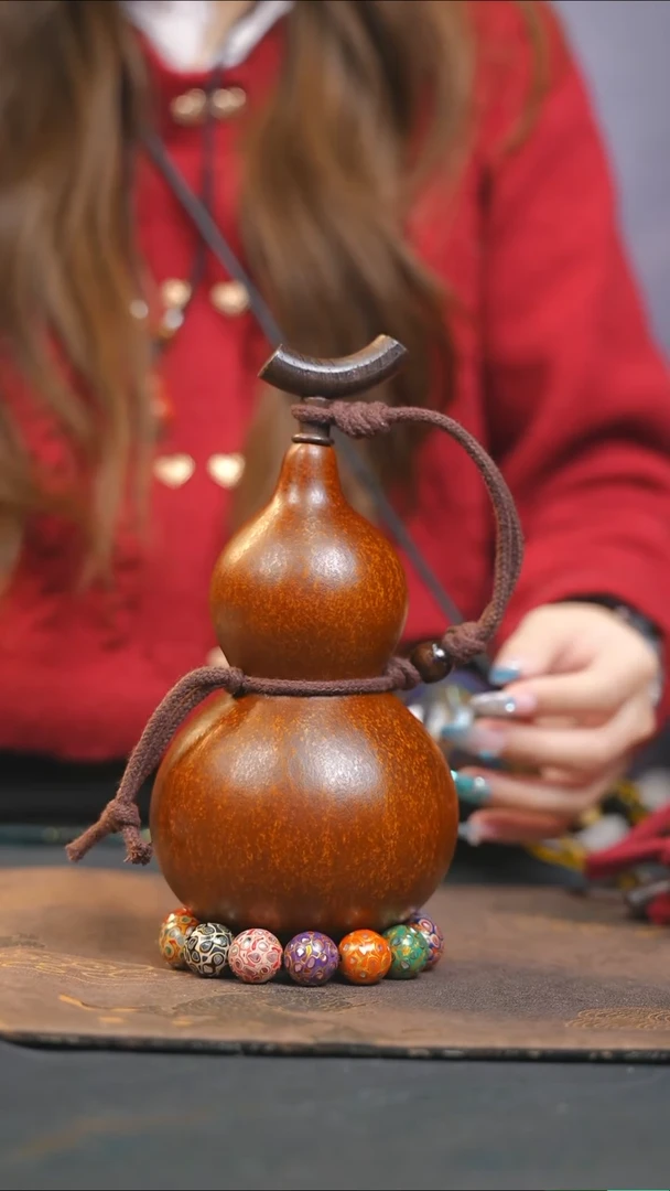 【闪购商品】WW156大漆酒葫芦不包手串及旋转底座