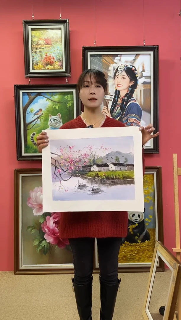 油画～**～尺寸30*40画芯（不含框）
