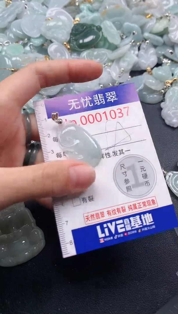 吊坠(不含链)未镶嵌翡翠10371