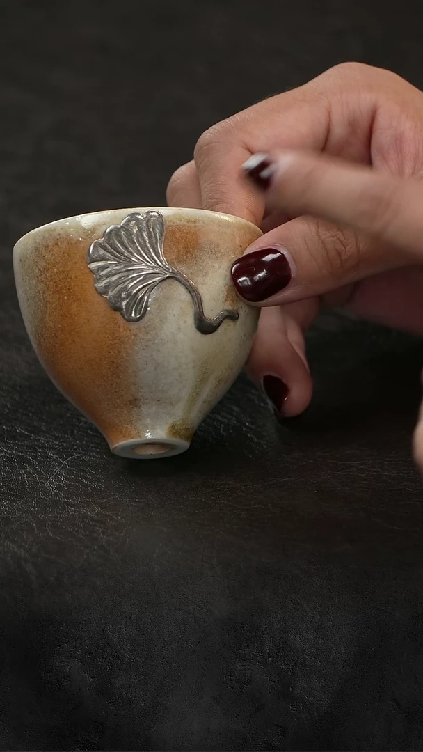 三更甄选|银杏柴烧小品杯