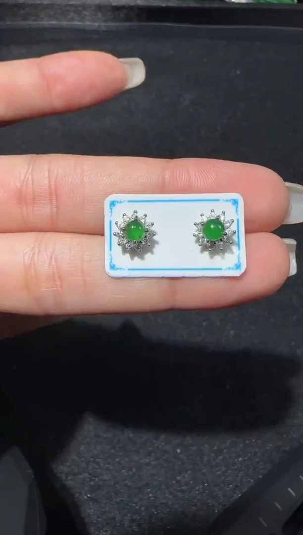【闪购商品】翡翠耳饰未镶嵌多样性发货拍一发一