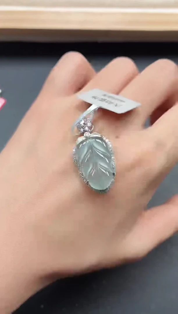 银S925镶嵌戒指翡翠111