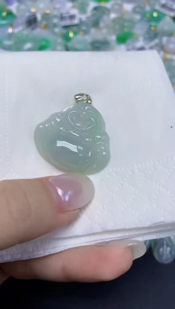 翡翠未镶嵌颈饰天然缅甸翡翠A货