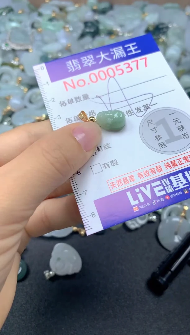 翡翠未镶嵌吊坠(不含链)5377