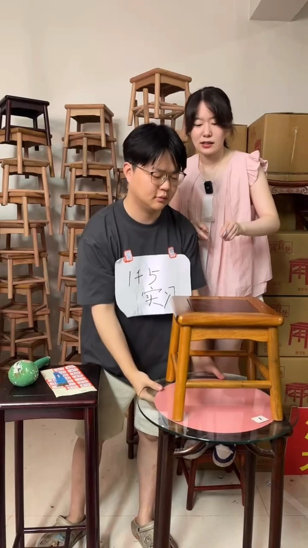 花梨木类2号山水纹黄金檀小方凳