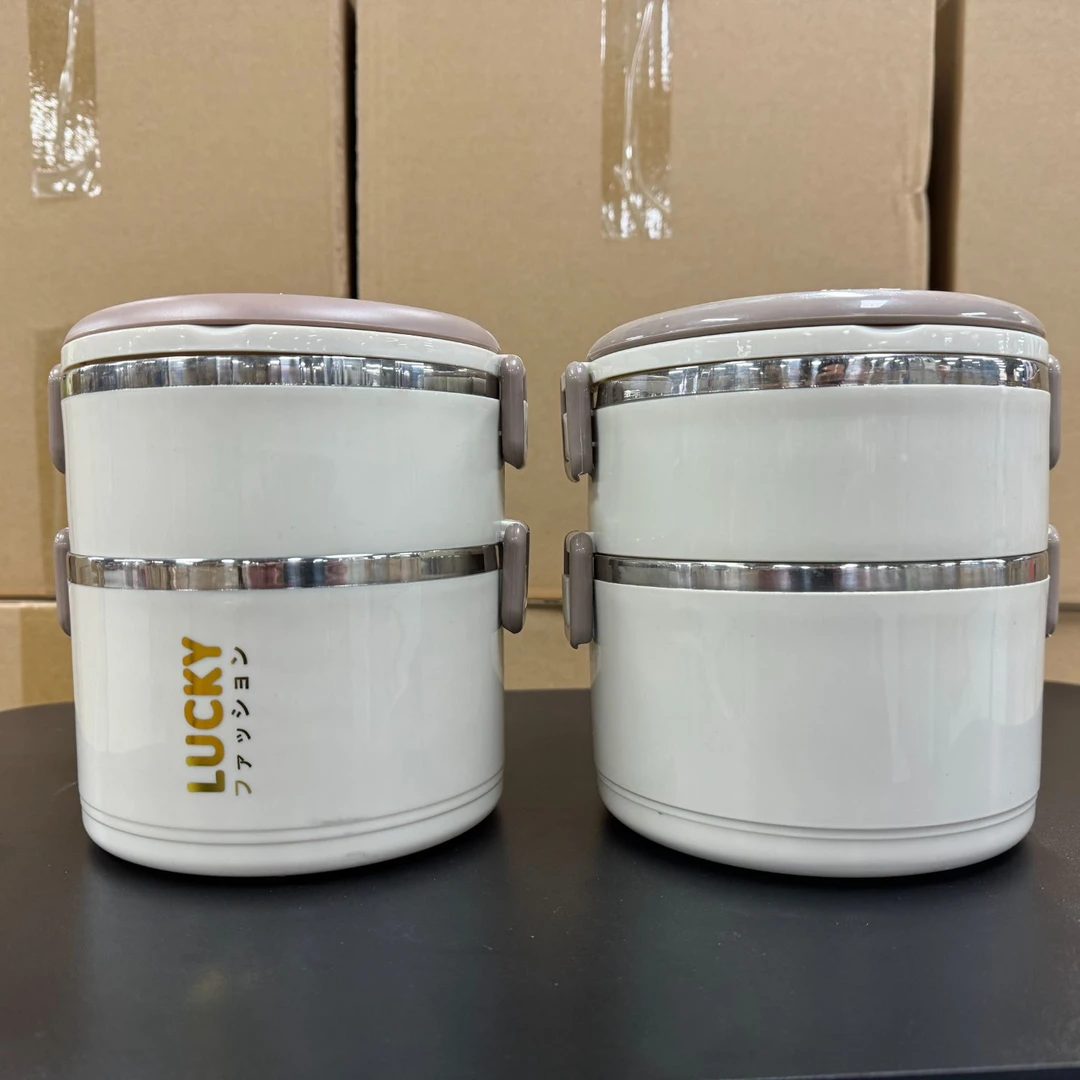 多层便当盒大容量双层不锈钢饭盒