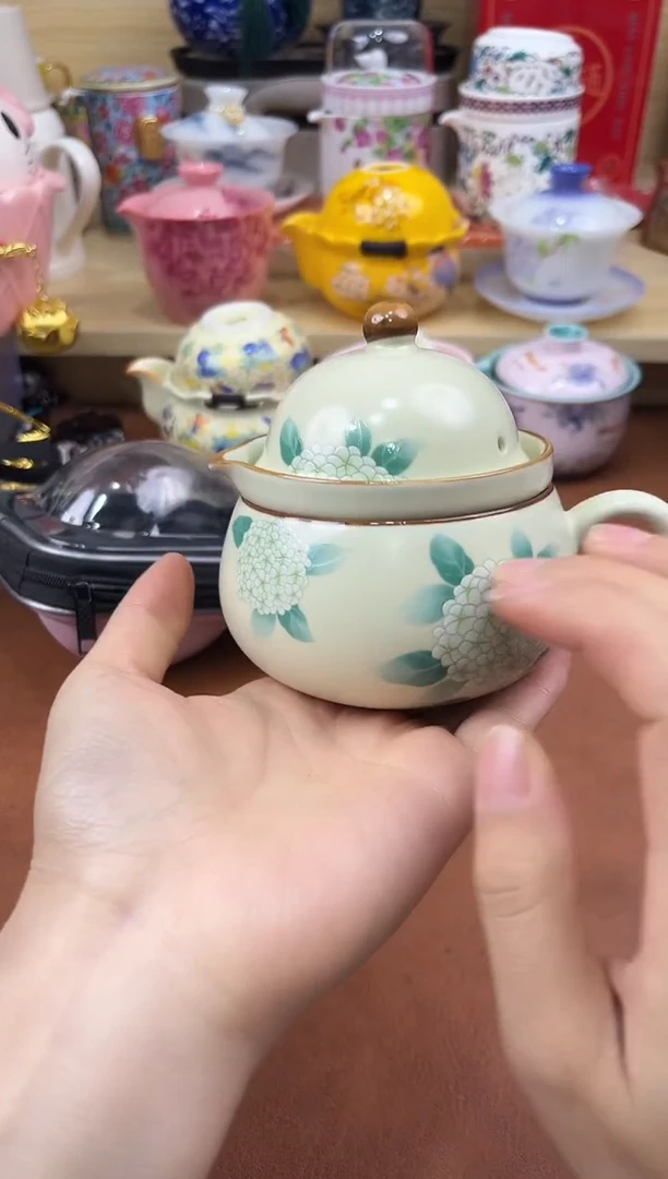 陶陶瓷茶具摆件旅行套组