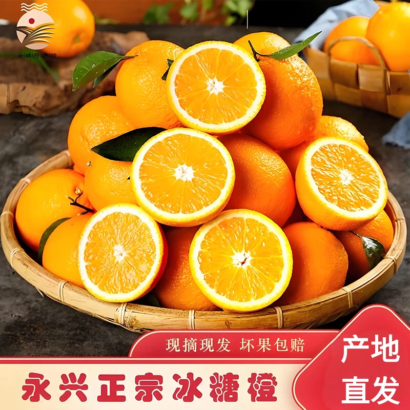 【顺丰快递】正宗永兴冰糖橙 手剥橙子新鲜水果冻甜橙夏生鲜 礼盒装