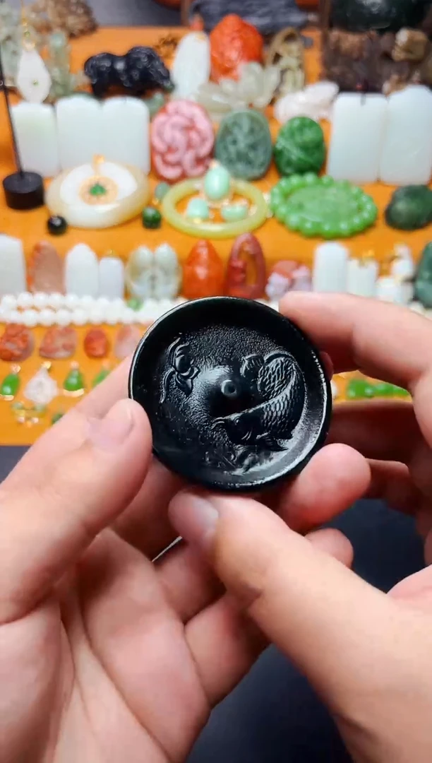 【闪购商品】和田玉摆件未镶嵌香插01