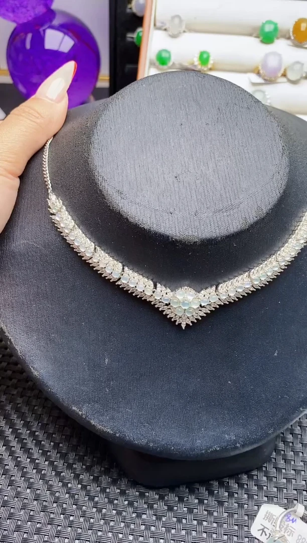 银S925镶嵌戒指翡翠6881