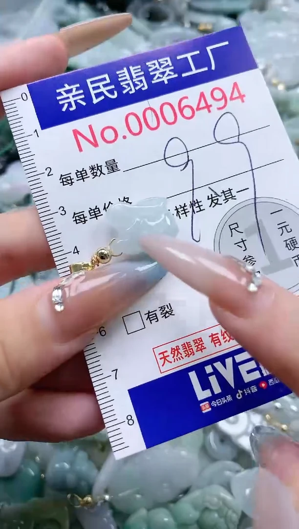 翡翠未镶嵌吊坠(不含链)6494