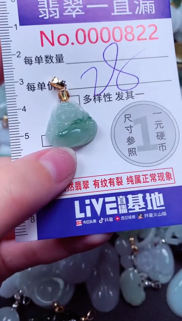 吊坠(不含链)未镶嵌翡翠822