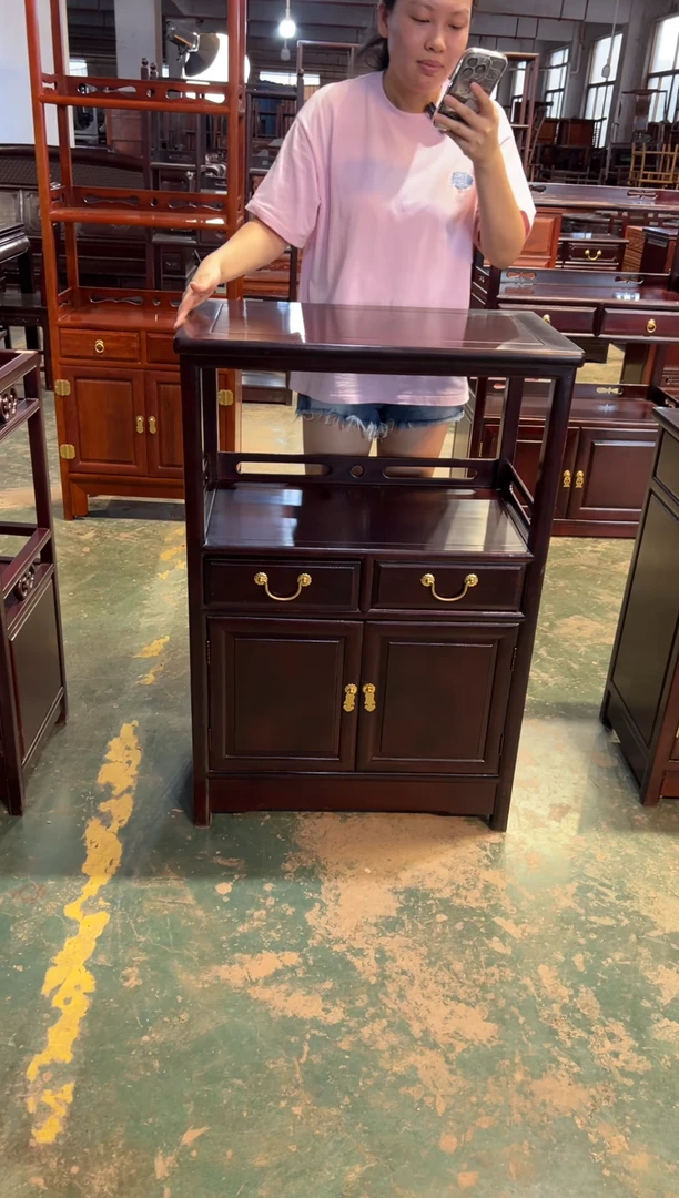 黑酸枝木类成套家具68长茶水柜