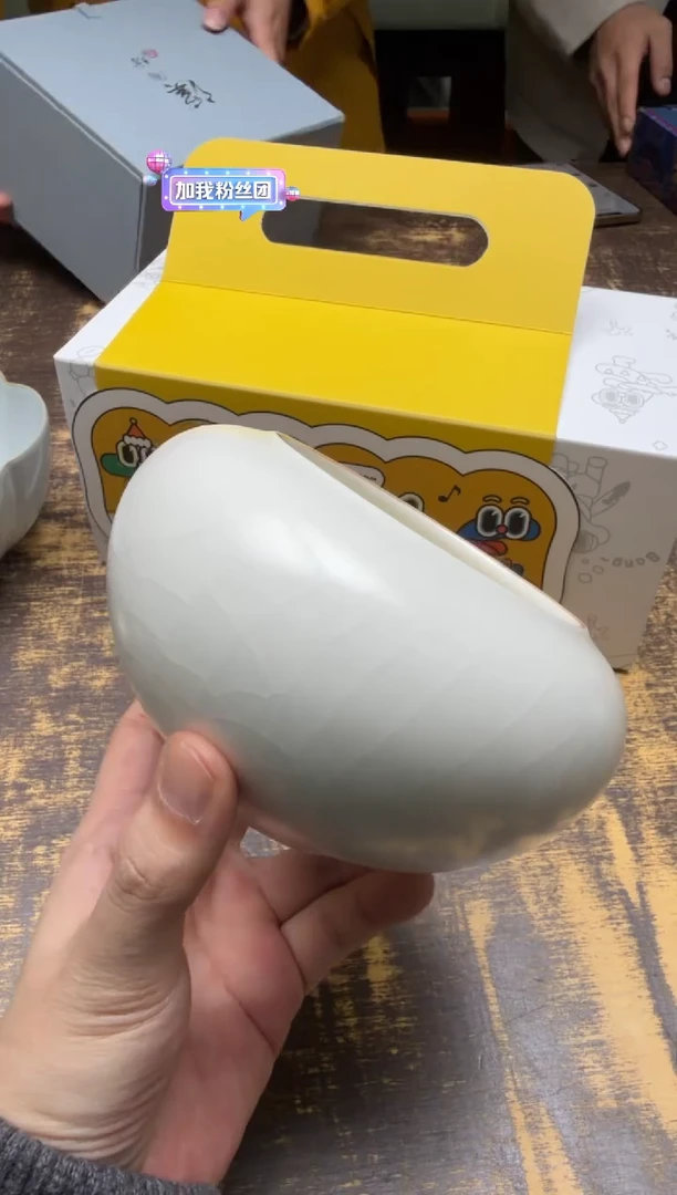 "****"溪陶坊 象牙白 中号圆洗