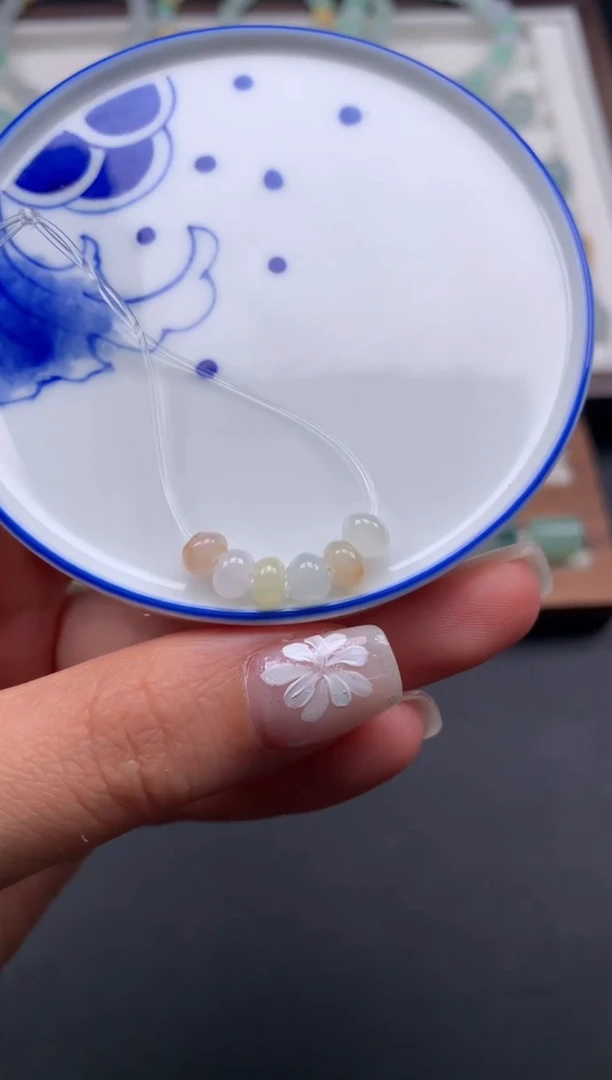 翡翠散珠天然翡翠D535