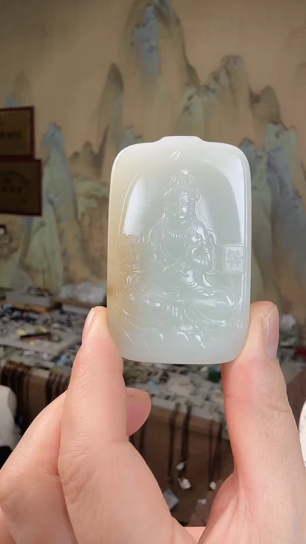 颈饰未镶嵌和田玉.