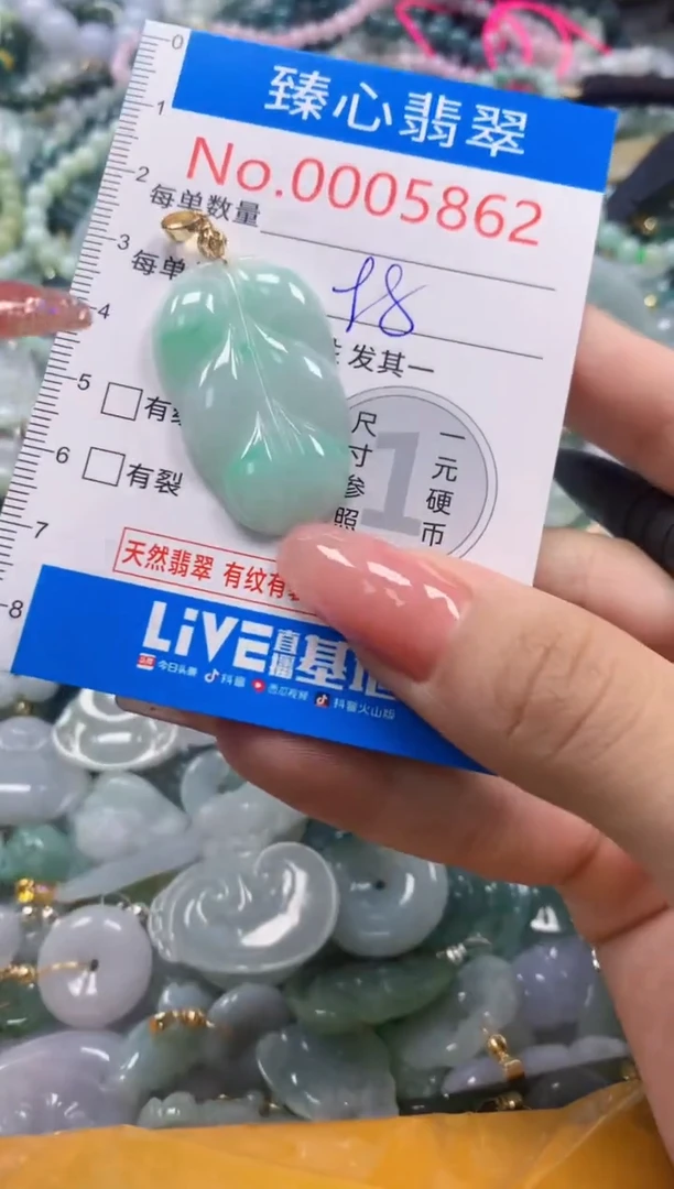 翡翠未镶嵌颈饰5862