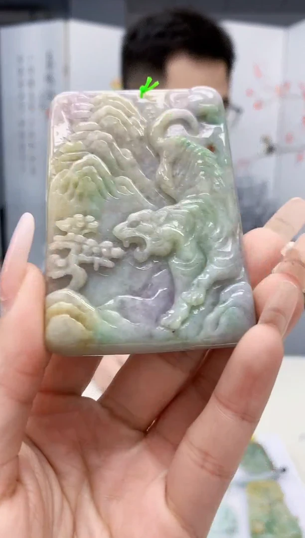 【闪购商品】定制翡翠未镶嵌5153lr-毛货挂件19