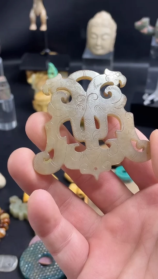 未镶嵌和田玉挂件潮***姐1