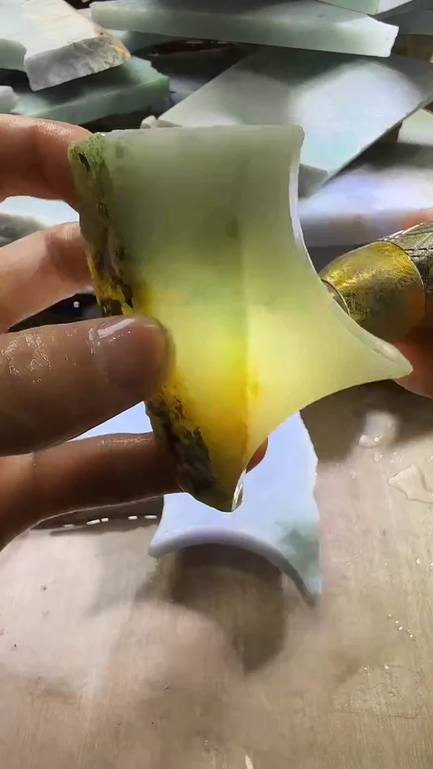 裸石翡翠天然翡翠A货花703