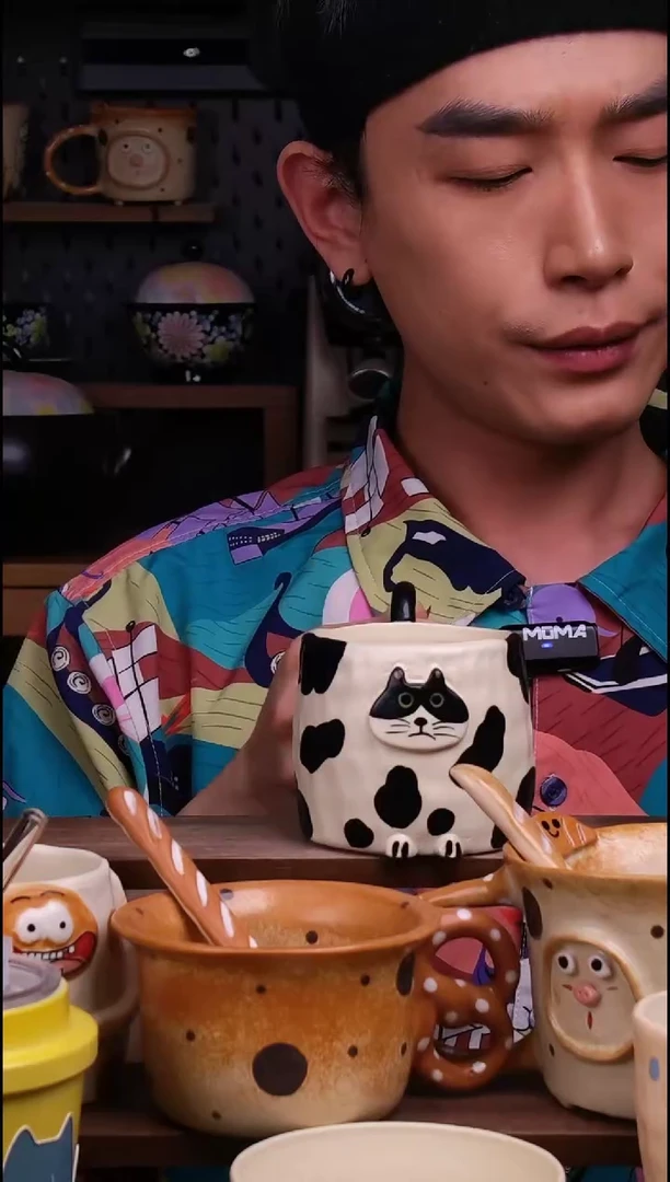 杯子景德镇可爱设计师款陶瓷