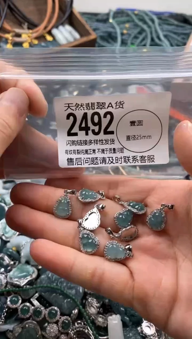 【闪购商品】翡翠颈饰未镶嵌多样性发其一2492
