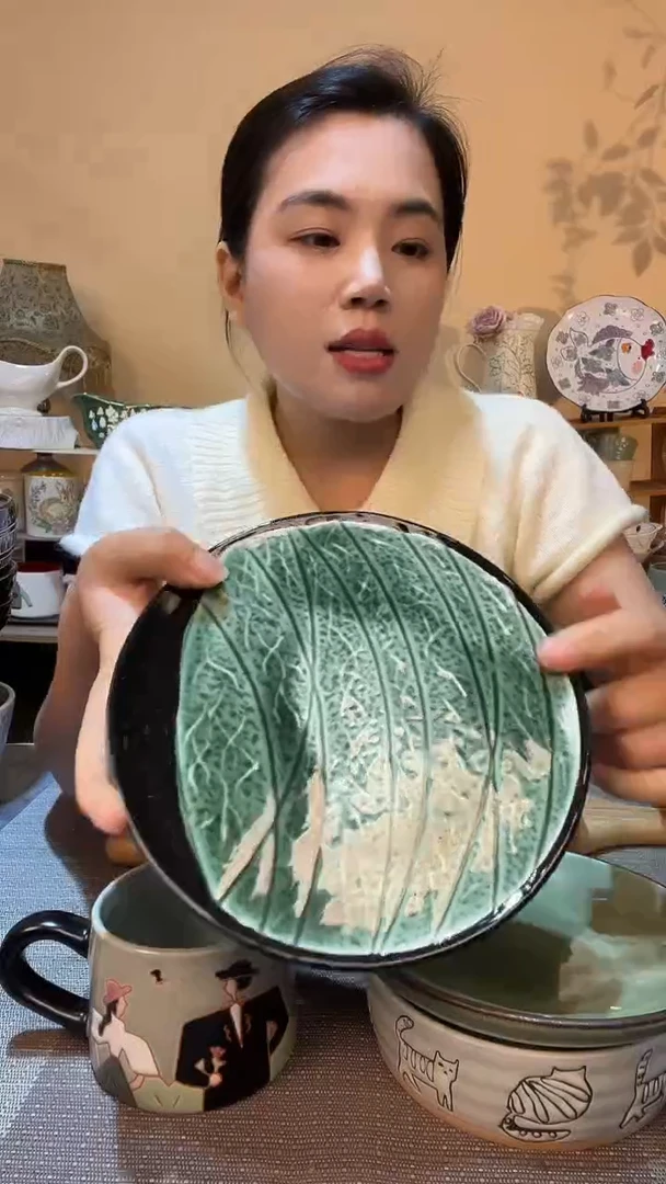 瓷片7英寸碟子 微瑕款 介意勿拍
