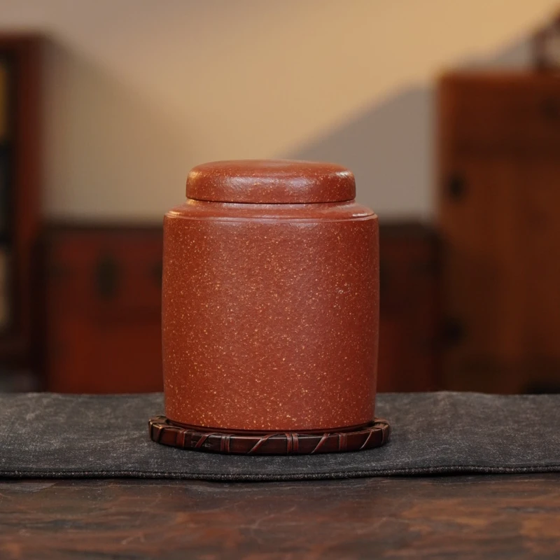 手工   泥料体验红降坡茶叶罐