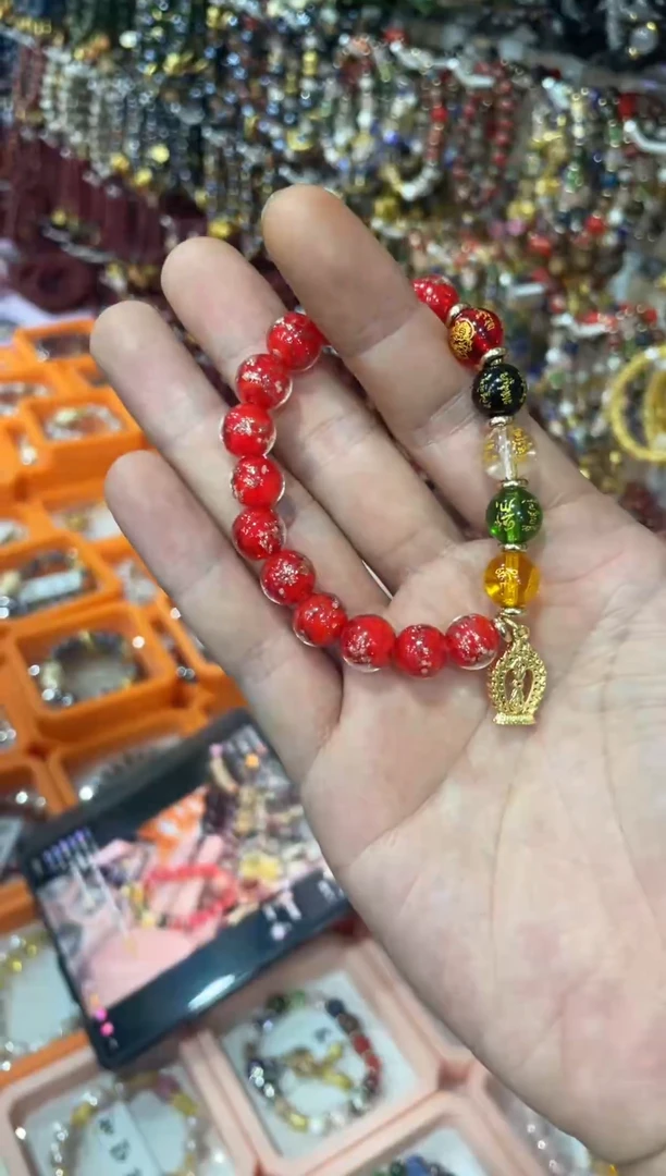 无非金属金箔琉璃五路红色款