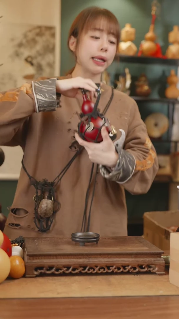 【闪购商品】212号精品天然大漆工艺防渗内胆酒葫芦~