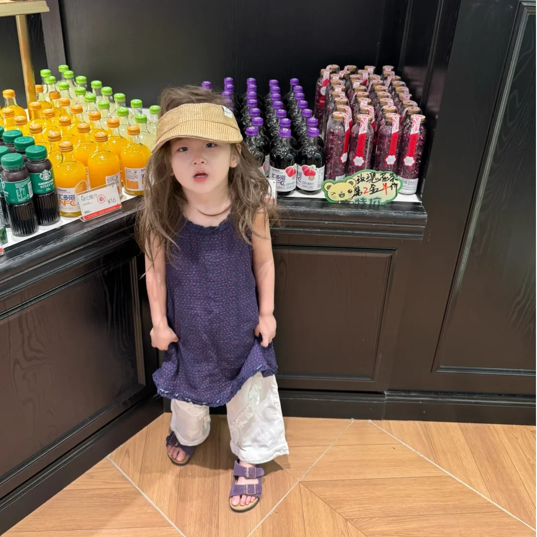 壹妈女童夏装套装2025新款童装洋气百搭儿童波点背心裙洋气休闲裤