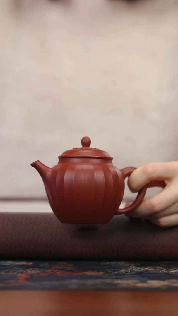 【闪购商品】紫砂茶壶mxq朱泥 半亩花田