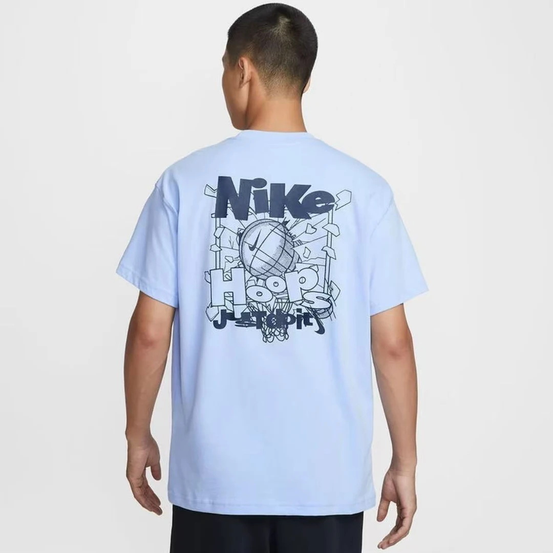 Nike耐克2025夏男子印花图案运动休闲舒适透气速干短袖IH2473-468