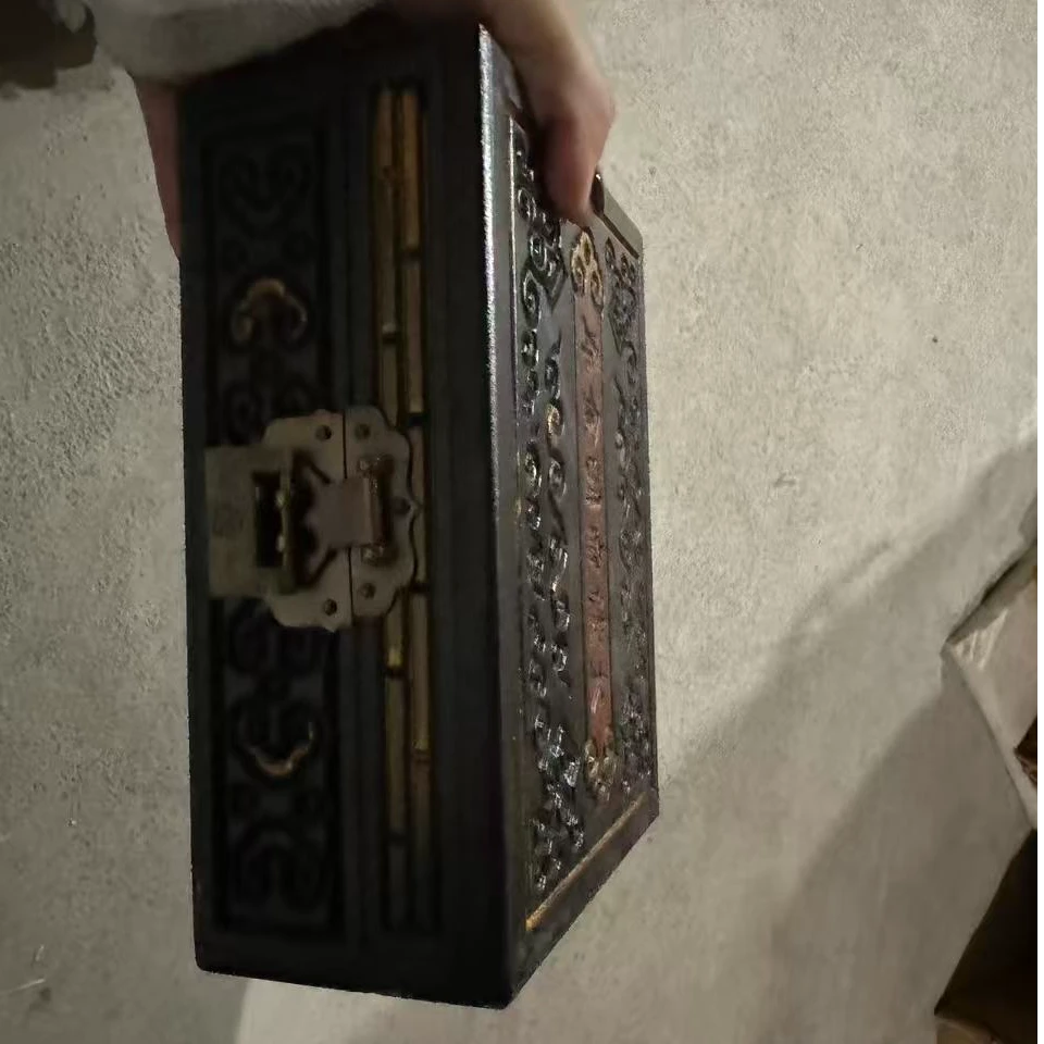 精品摆件根雕木黑色清大盒闷