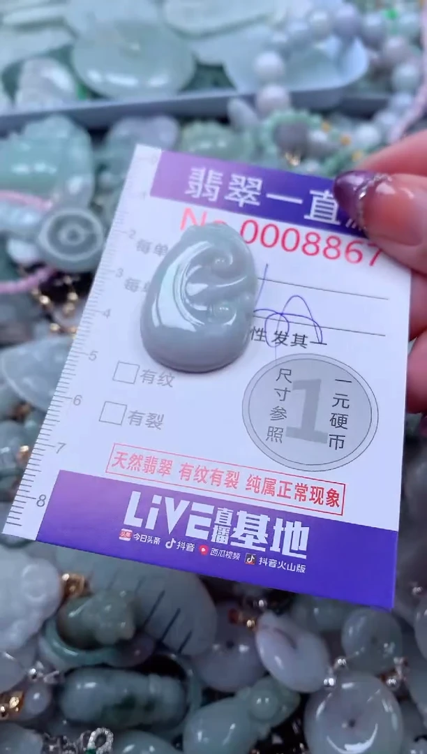 翡翠未镶嵌吊坠(不含链)8867