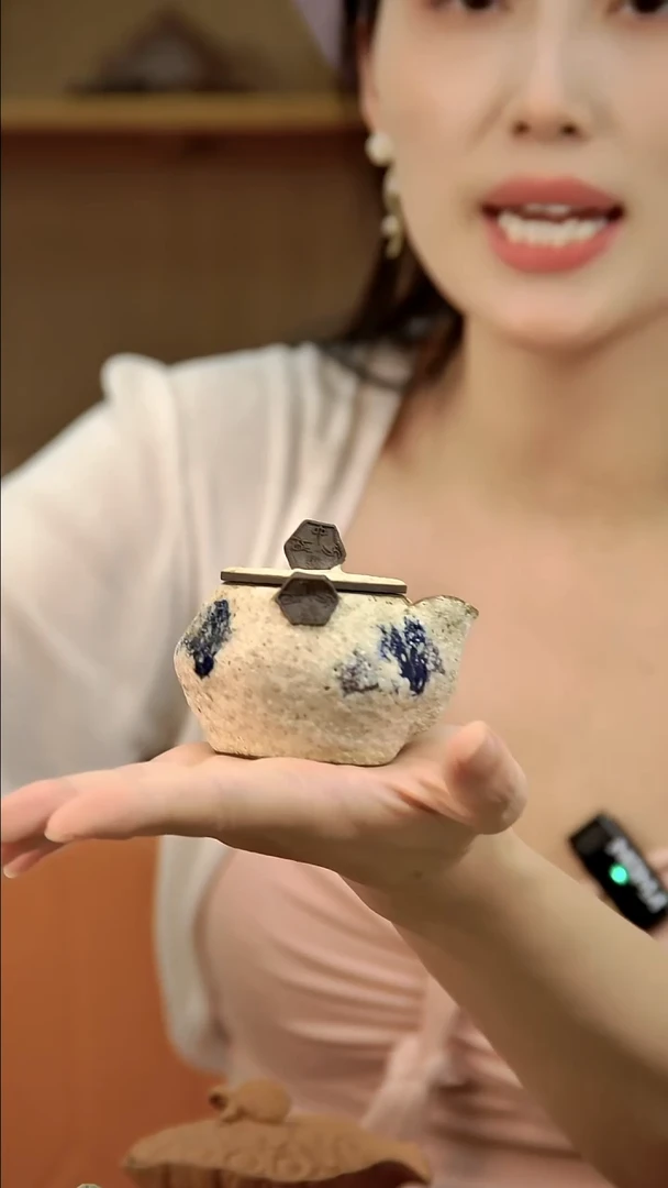 言野手作 粉引多宝宝瓶
