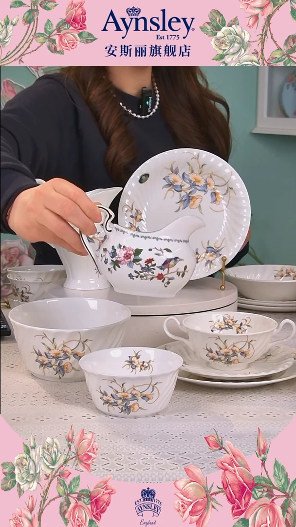 【闪购商品】新骨瓷雀鸟奶罐