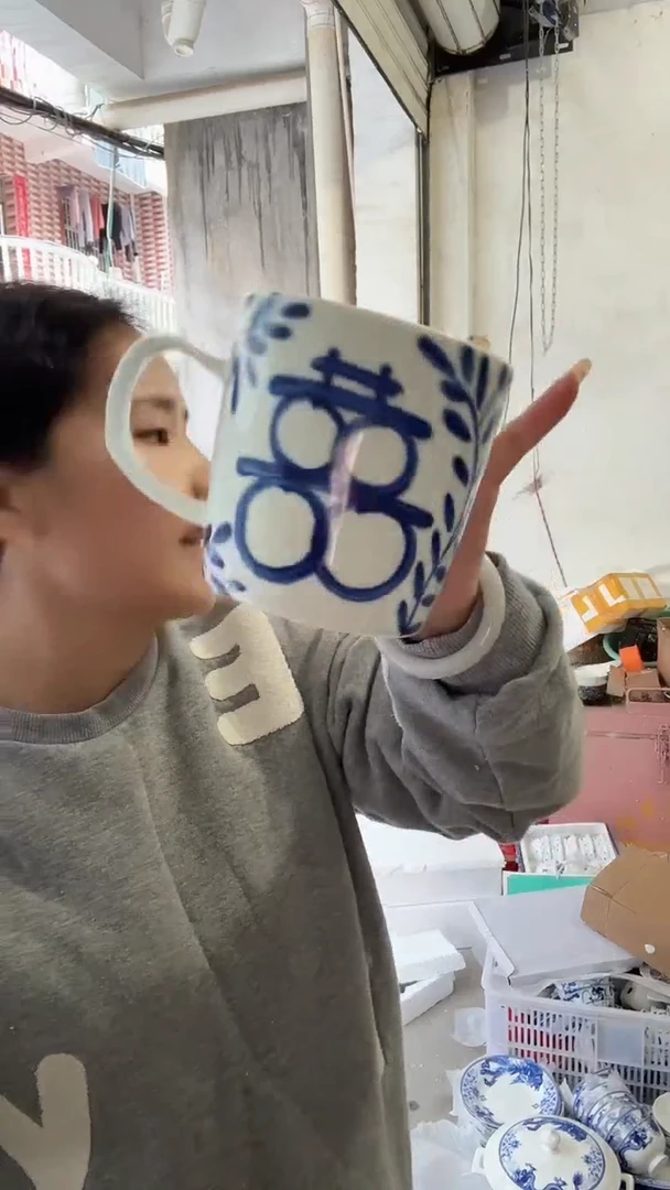 瓷片一个高端瓷器杯子