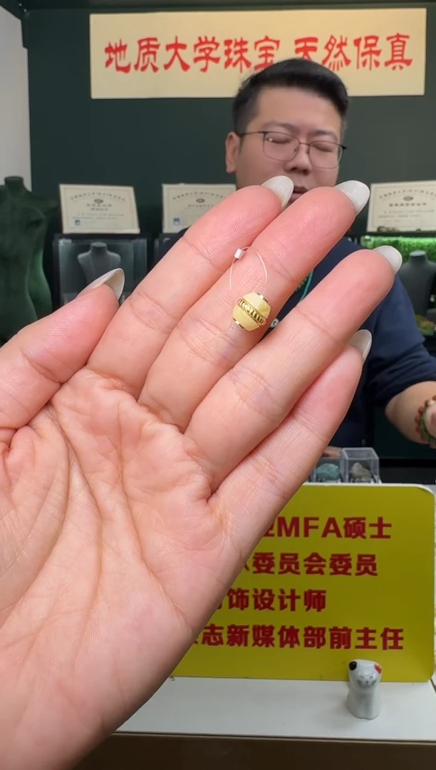 蜜蜡吊坠(不含链)银S925镶嵌天然蜜蜡汉堡珠S925银