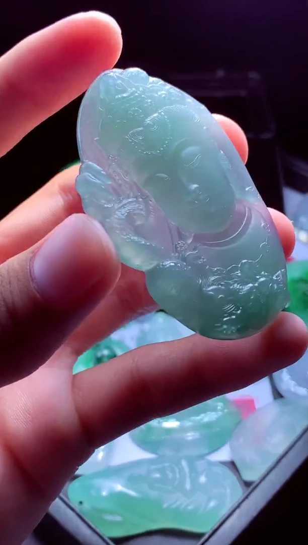 未镶嵌定制翡翠张*#翡翠毛货定制