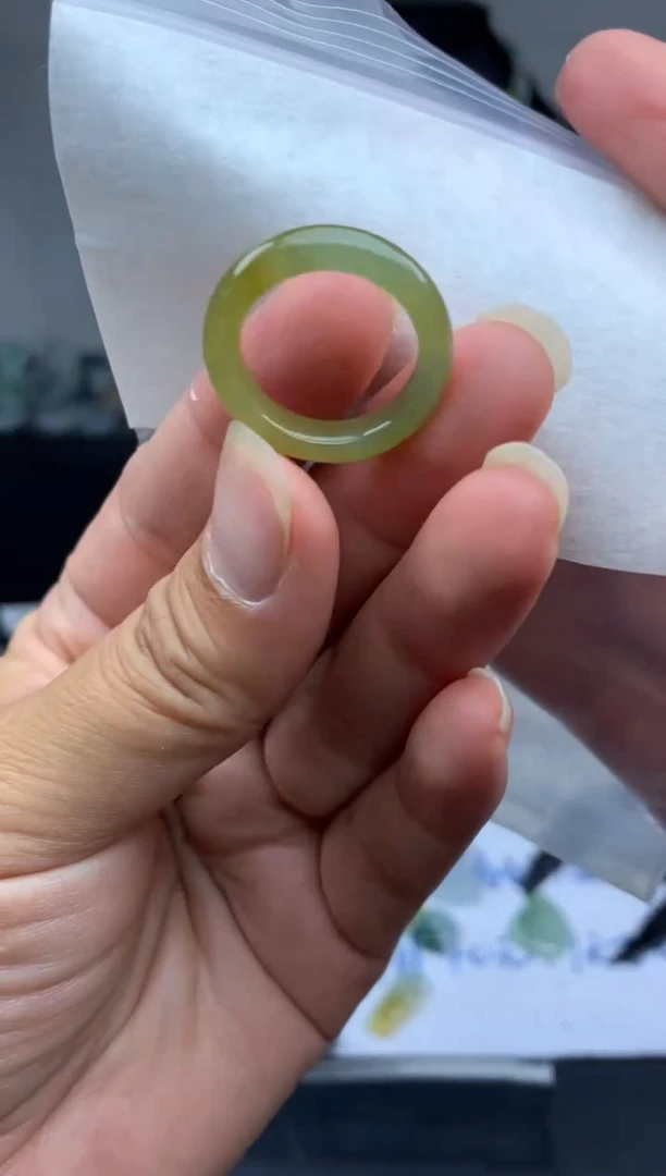 定制翡翠未镶嵌毛货需精细抛光戒圈11 #