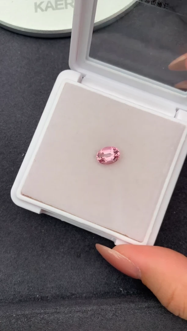 未镶嵌珠宝半成品碧玺1.4ct粉碧玺 FH 定制