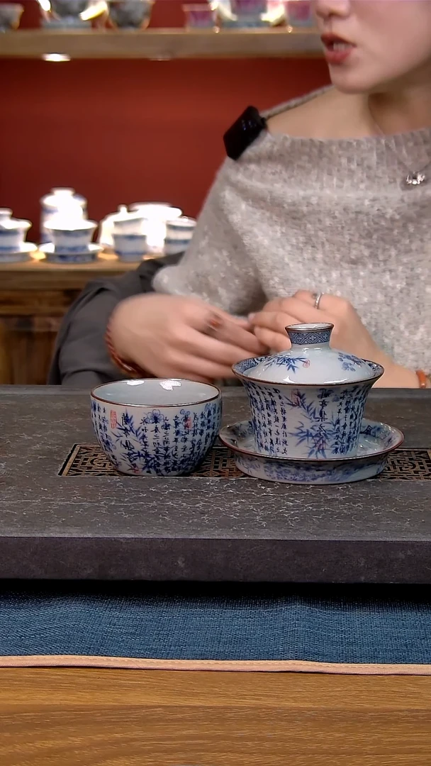 简装家用款2件套 老陶泥开片纹陶瓷茶具