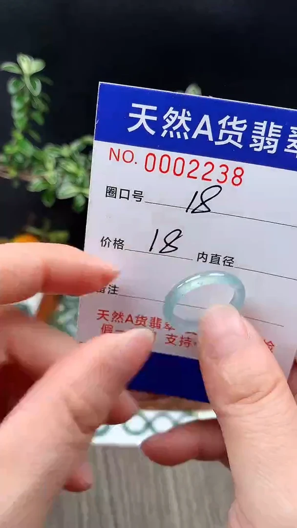 未镶嵌戒指翡翠18#